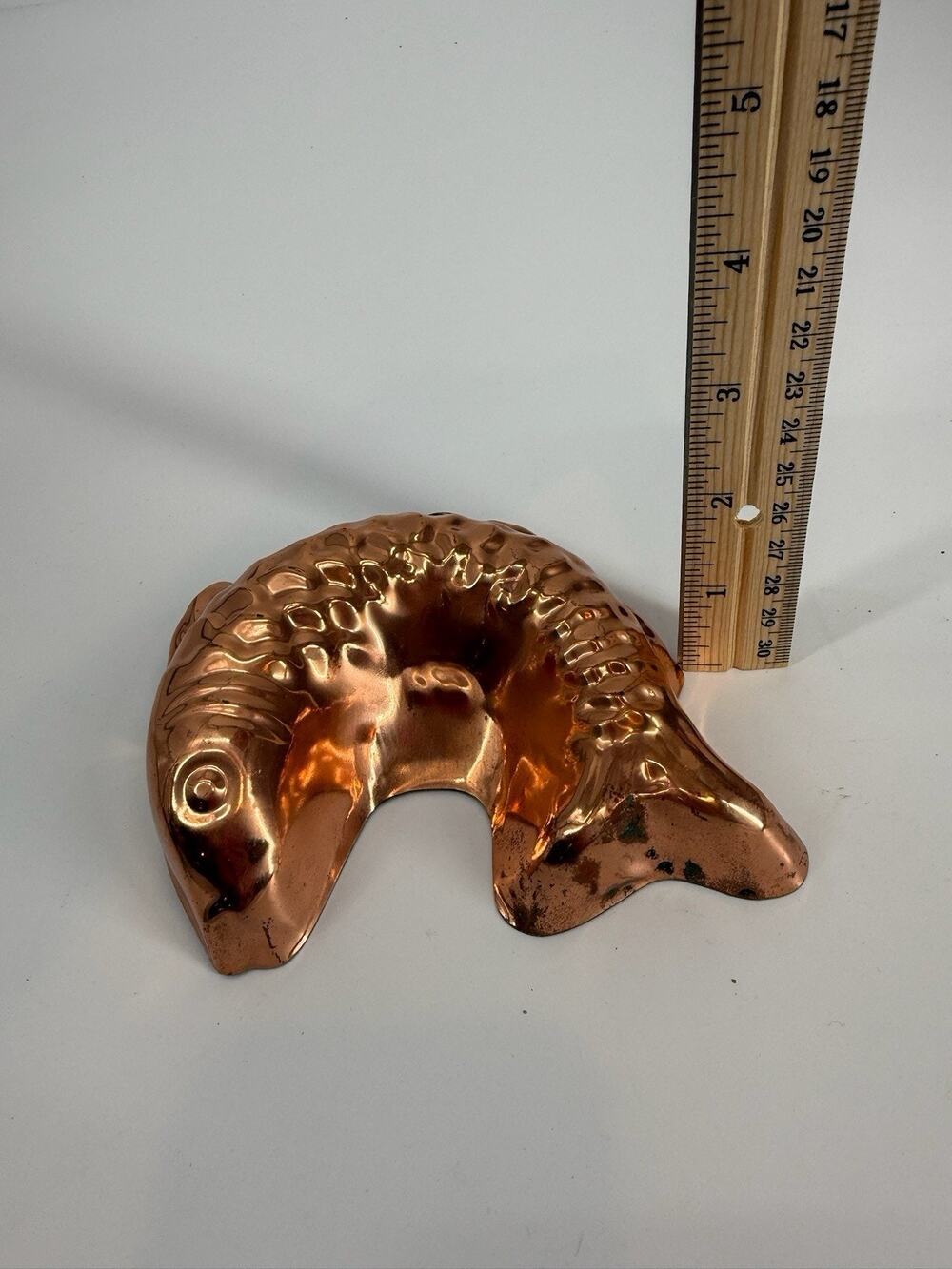 Copper Fish Wall Hanging Mold 6” Retro Kitchen Decor VTG